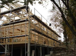 Timber beam structure